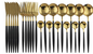 24 Piece Cutlery Set, 18/0 Stainless Steel