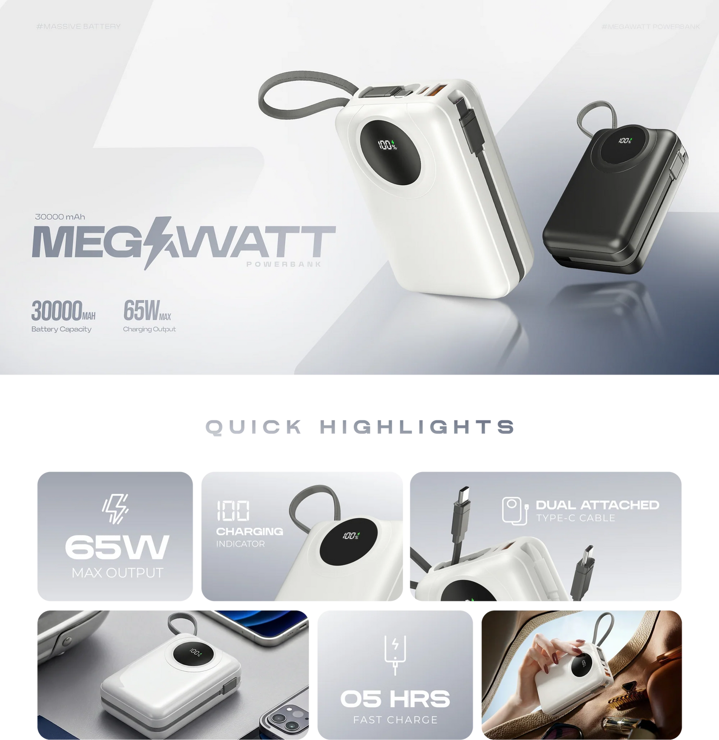Megawatt | 30000 mAh Power Bank