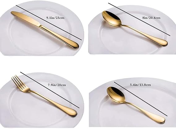 SKY-TOUCH Stainless Steel Cutlery Set 24-Piece