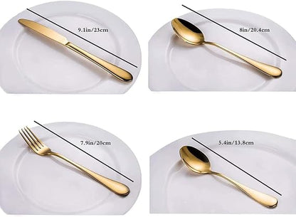 SKY-TOUCH Stainless Steel Cutlery Set 24-Piece