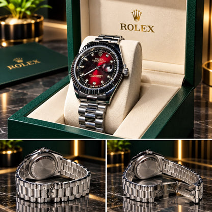 ROLEX Luxury Stainless Steel Men’s Watch