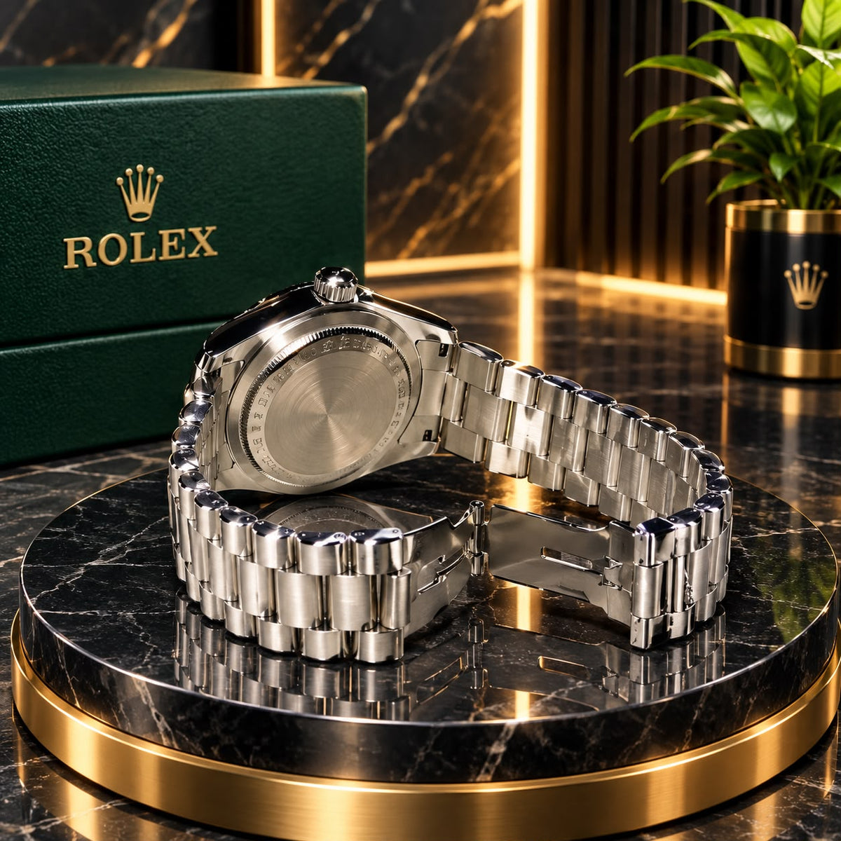 ROLEX Luxury Stainless Steel Men’s Watch