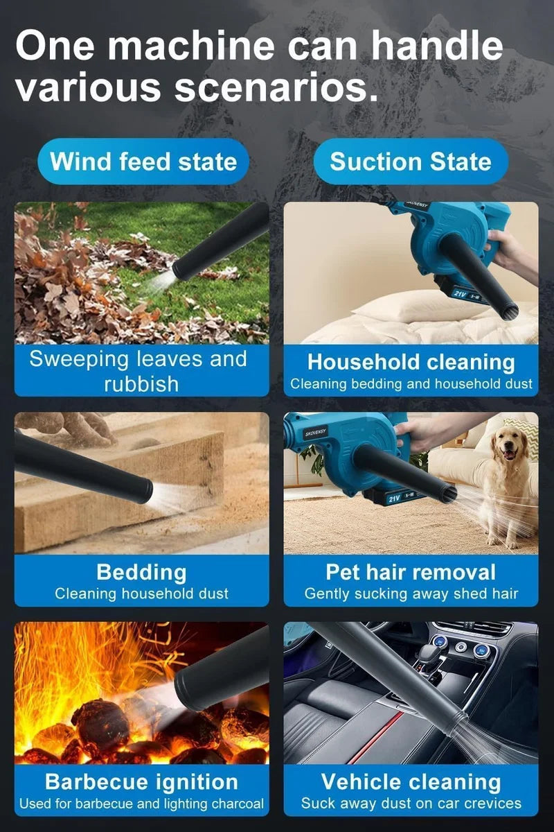 Cordless Leaf Blower Vacuum